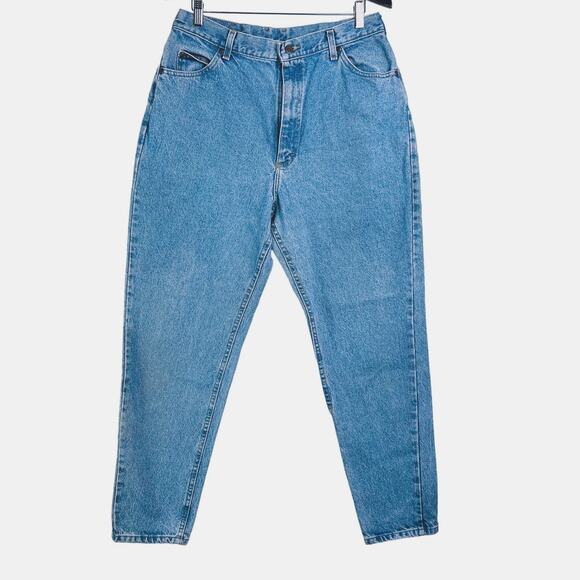 Lee Vintage Women’s 32x30 Mom Jeans 80's Blue Acid Wash Denim - Picture 1 of 10